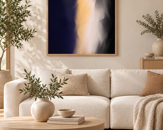 Luz Velada: Original Contemporary Abstract Digital Wall Art — presentación de la obra