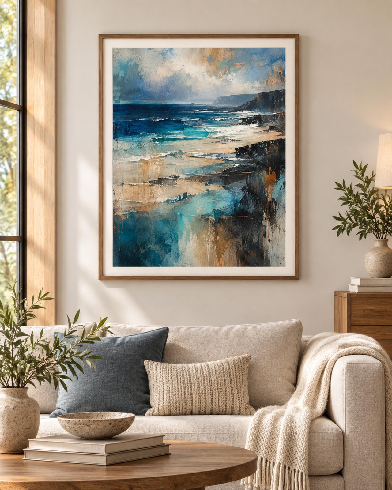 Atlantic Edge | Irish Coastal Landscape Wall Art | Digital Download — presentación de la obra