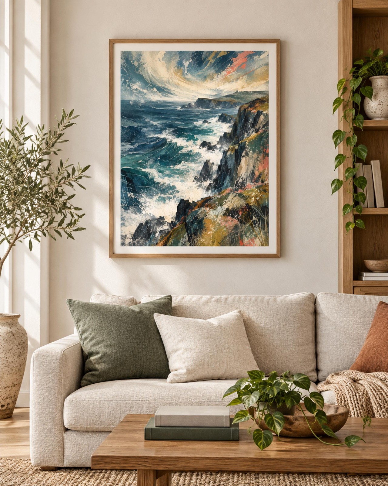 Howth Wind | Irish Coastal Abstract Wall Art | Digital Download — presentación de la obra