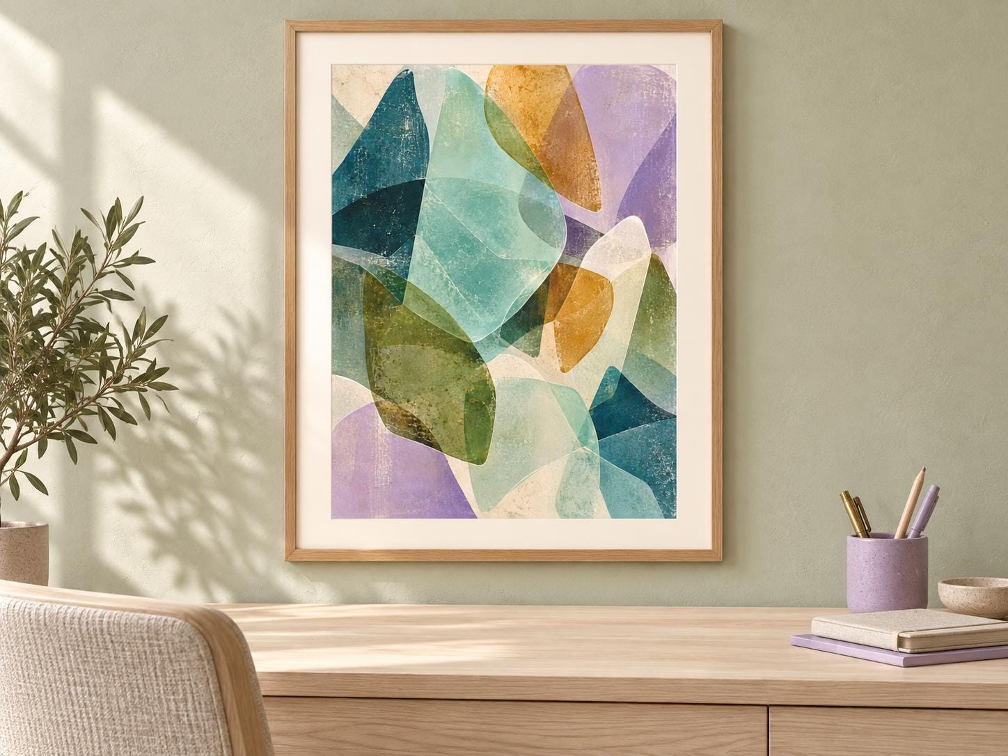Dublin Gridline | Irish Graphic Abstract Wall Art | Digital Download — presentación de la obra