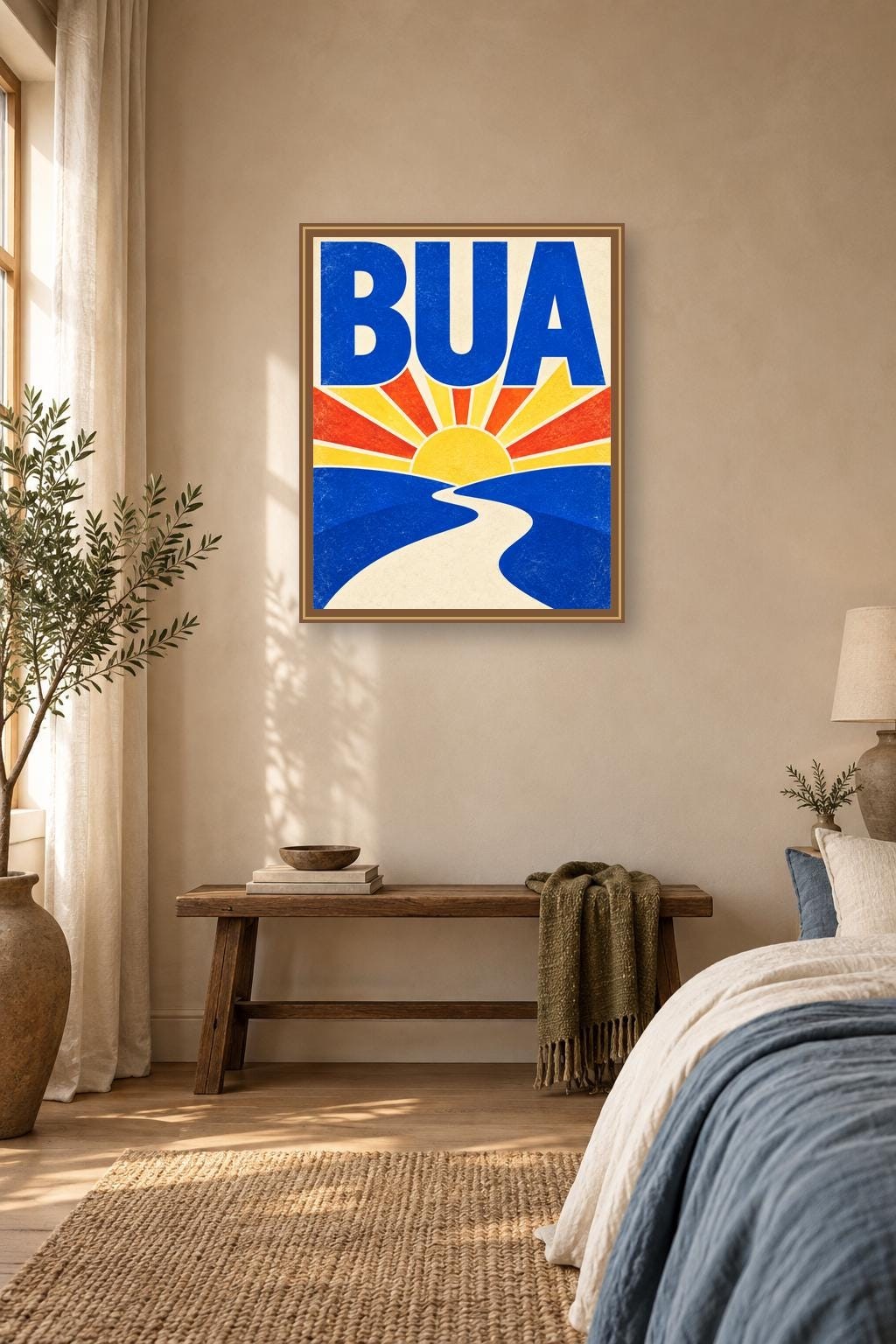 Bua Irish Victory Print, Colourful Typography Wall Art, Digital Download — presentación de la obra