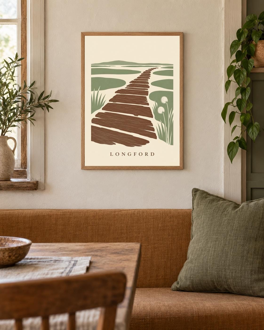 Longford Corlea Trackway Print | Irish Wall Art Digital Download — presentación de la obra