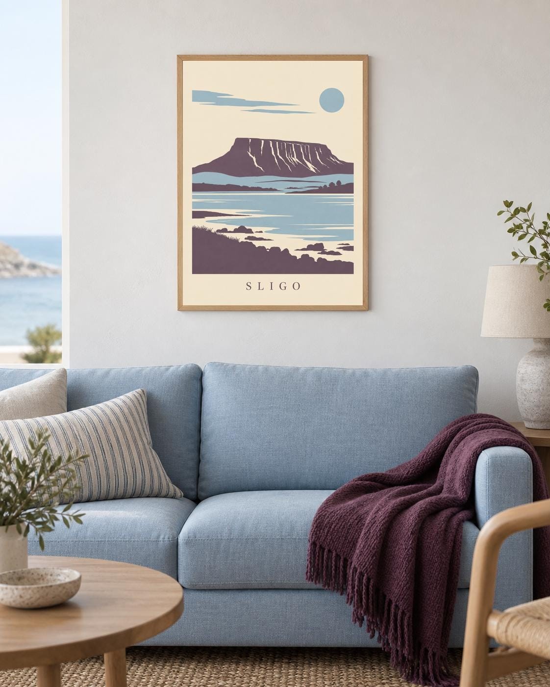 Sligo Benbulben Print | Irish Wall Art Digital Download — presentación de la obra