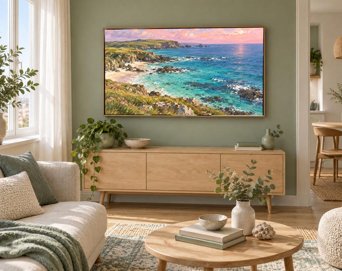 Atlantic Morning – Landscape TV Art, 4K 16:9 and A3 Digital Download — presentación de la obra