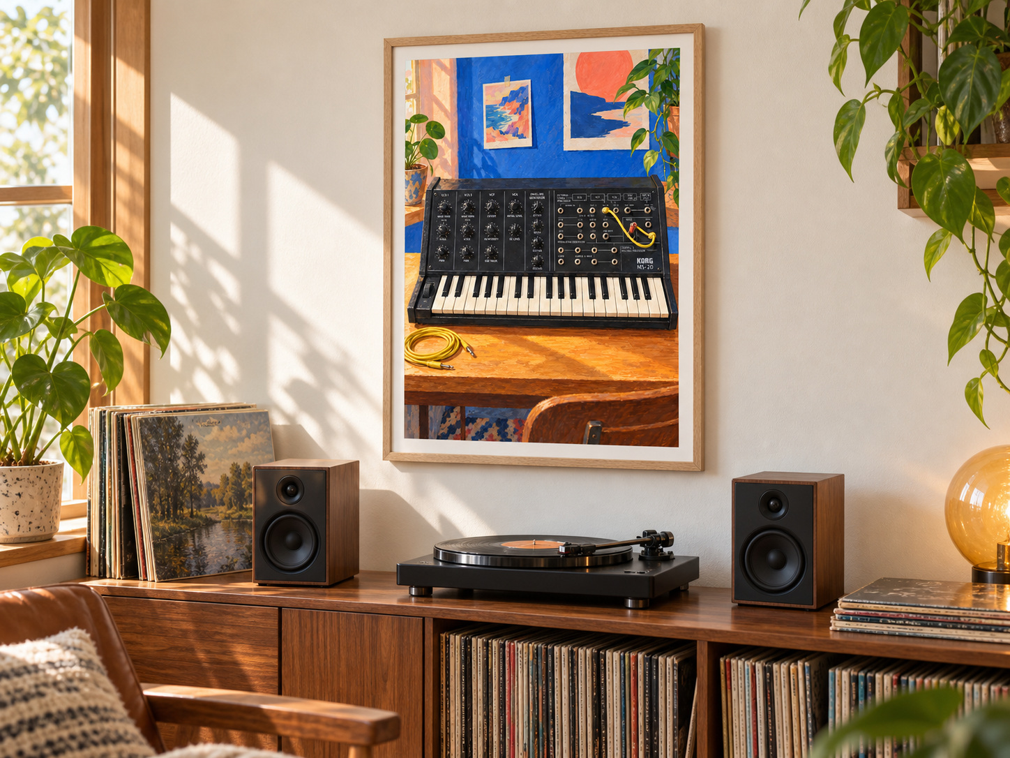 Korg MS-20 Wall Art Print, Colourful Synthesizer Poster, A3 Digital Download — ambiente 2