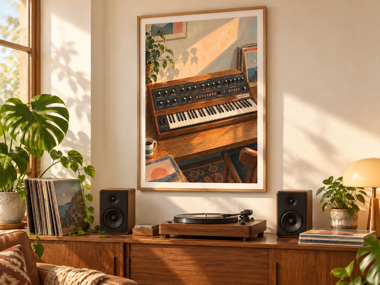 Sequential Prophet-5 Wall Art Print, Colourful Synthesizer Poster, A3 Digital Download — ambiente 2