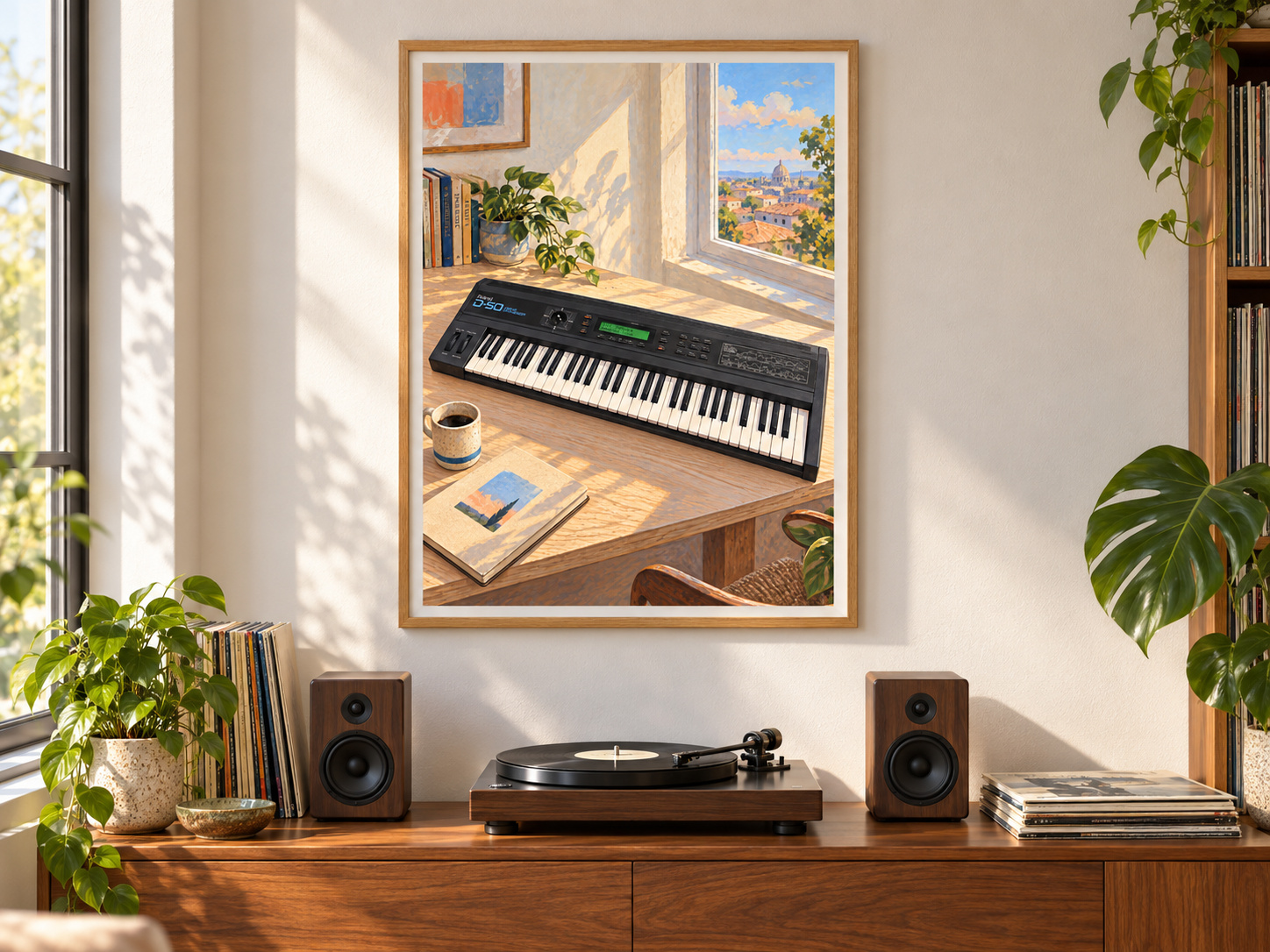 Roland D-50 Wall Art Print, Colourful Synthesizer Poster, A2 Digital Download — ambiente 2