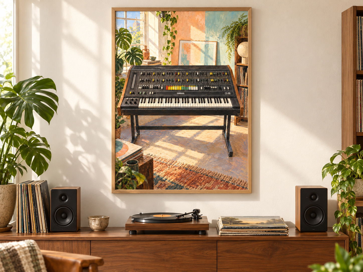 Yamaha CS-80 Wall Art Print, Colourful Synthesizer Poster, A2 Digital Download — ambiente 2